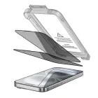 iPhone 15 / 16 Kijelzővédő Üvegfólia - Tech-Protect Quick Set Spy+ Privacy x 2 db