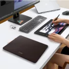 Tech-Protect Fleece Laptop Tok 15-16" - Sötétbarna