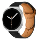 Samsung Galaxy Watch 8 / Classic (40/44/46mm) Szíj - Tech-Protect Leatherfit - Fekete