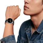 Samsung Galaxy Watch 8 / Classic (40/44/46mm) Szíj - Tech-Protect Leatherfit - Fekete