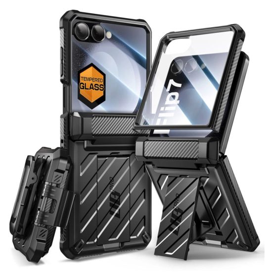 Samsung Galaxy Z Flip 7 Tok - Supcase Unicorn Beetle Pro - Fekete