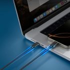 Spigen EB6020CC USB-C - USB-C Kábel - 2m 3A 60W - Fekete