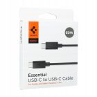 Spigen EB6010CC USB-C - USB-C Kábel - 1m 3A 60W - Fekete
