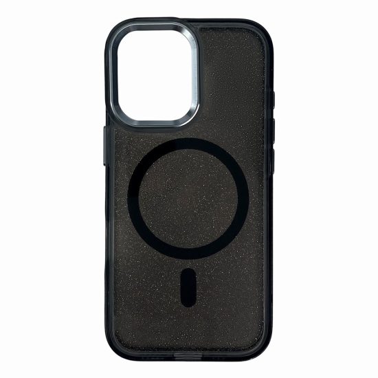 iPhone 17 Pro Max Tok - Glitter Case MagSafe - Fekete