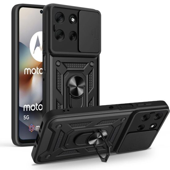 Motorola Moto G56 5G Tok - Tech-Protect CamShield Pro - Fekete
