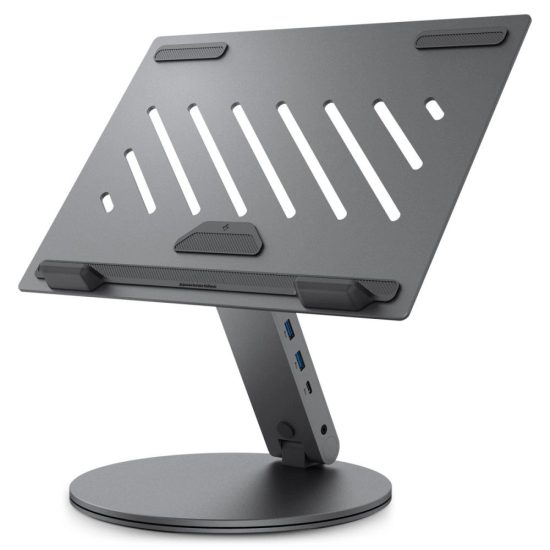Spigen LD204H Állvány és Hub 6-in-1 - Szürke