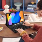 Lenovo Idea Tab 11" (TB-336) Tok - Tech-Protect SC Ceruzatartóval és Angol Billentyűzettel - Fekete