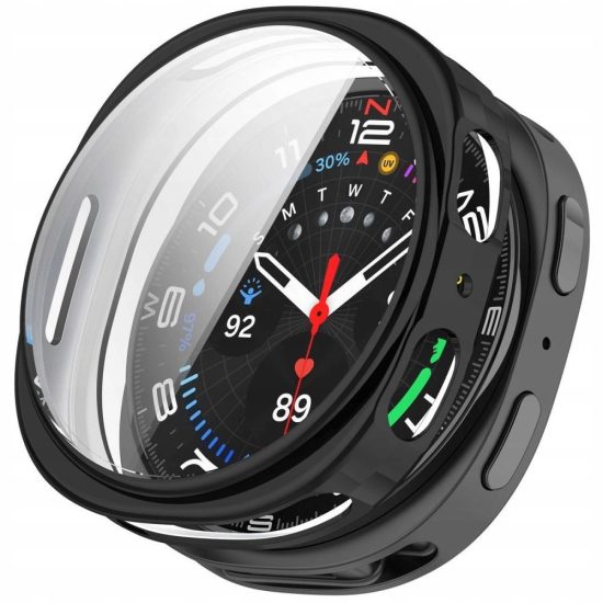Samsung Galaxy Watch 8 (40mm) Tok Kijelzővédővel - Tech-Protect Defense - Fekete