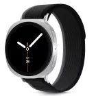 Samsung Galaxy Watch 8 / Classic (40/44/46mm) Szíj - Tech-Protect Nylon Stripe - Fekete-Narancs