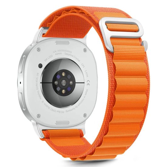 Samsung Galaxy Watch 8 / Classic (40/44/46mm) Szíj - Tech-Protect Nylon Pro - Narancs