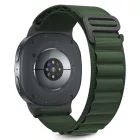Samsung Galaxy Watch 8 / Classic (40/44/46mm) Szíj - Tech-Protect Nylon Pro - Zöld