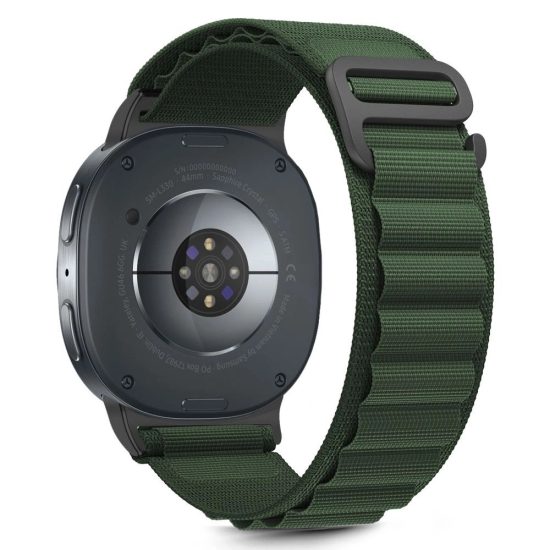 Samsung Galaxy Watch 8 / Classic (40/44/46mm) Szíj - Tech-Protect Nylon Pro - Zöld