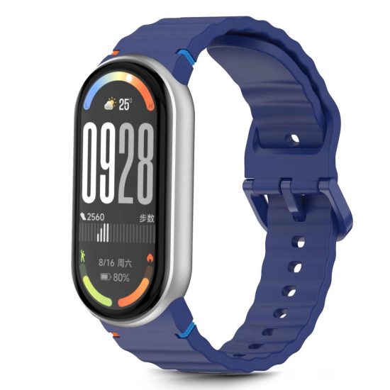 Xiaomi Smart Band 8 / 9 / 10 / NFC Szíj - Tech-Protect Silicone Sport - Kék