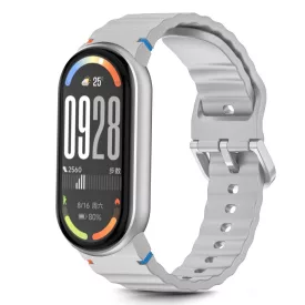   Xiaomi Smart Band 8 / 9 / 10 / NFC Szíj - Tech-Protect Silicone Sport - Szürke
