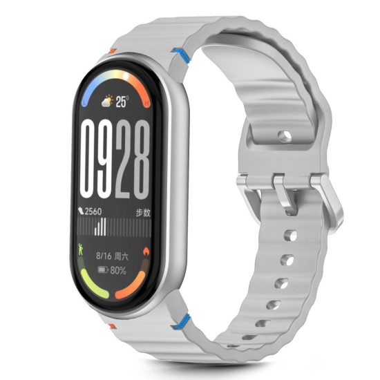 Xiaomi Smart Band 8 / 9 / 10 / NFC Szíj - Tech-Protect Silicone Sport - Szürke