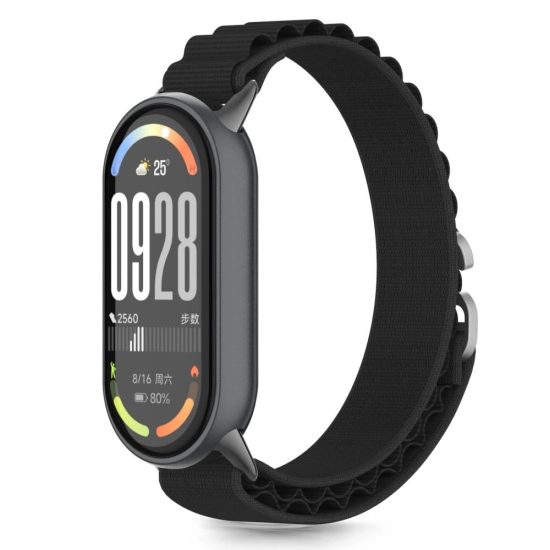 Xiaomi Smart Band 8 / 9 / 10 / NFC Szíj - Tech-Protect Nylon Pro - Fekete