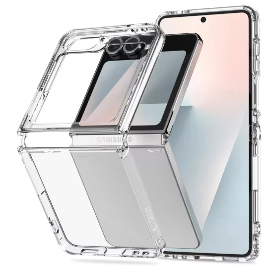 Samsung Galaxy Z Flip 6 / 7 FE  Tok - Tech-Protect FlexAir Hybrid - Átlátszó