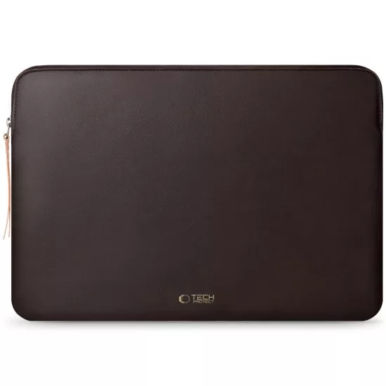 Tech-Protect Fleece Laptop Tok 13-14" - Sötétbarna