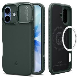 iPhone 17 Tok - Spigen Optik Armor MagFit - Zöld