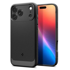 iPhone 17 Pro Max Tok - Spigen Rugged Armor MagFit - Fekete iPhone 17 Pro Max Tok - Spigen Rugged Armor MagFit - Fekete