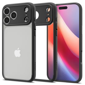 iPhone 17 Pro Tok - Spigen Ultra Hybrid - Átlátszó-Fekete iPhone 17 Pro Tok - Spigen Ultra Hybrid - Átlátszó-Fekete