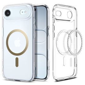 iPhone 17 Air Tok - Spigen Ultra Hybrid MagFit - Átlátszó-Arany   iPhone 17 Air Tok - Spigen Ultra Hybrid MagFit - Átlátszó-Arany