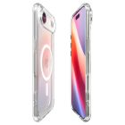 iPhone 17 Air Tok - Spigen Ultra Hybrid MagFit - Átlátszó-Fehér