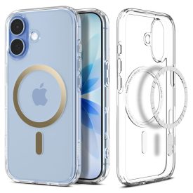 iPhone 17 Tok - Spigen Ultra Hybrid MagFit - Átlátszó-Arany   iPhone 17 Tok - Spigen Ultra Hybrid MagFit - Átlátszó-Arany