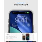 iPhone 17 Tok - Spigen Ultra Hybrid MagFit - Átlátszó-Fehér