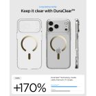 iPhone 17 Pro Tok - Spigen Ultra Hybrid MagFit - Átlátszó-Arany