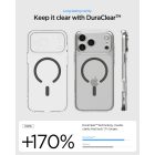 iPhone 17 Pro Tok - Spigen Ultra Hybrid MagFit - Átlátszó-Szürke