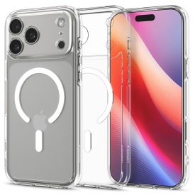 iPhone 17 Pro Tok - Spigen Ultra Hybrid MagFit - Átlátszó-Fehér   iPhone 17 Pro Tok - Spigen Ultra Hybrid MagFit - Átlátszó-Fehér