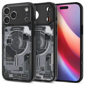 iPhone 17 Pro Tok - Spigen Ultra Hybrid MagFit - Zero One Fekete   iPhone 17 Pro Tok - Spigen Ultra Hybrid MagFit - Zero One Fekete