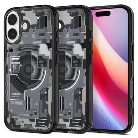 iPhone 17 Tok - Spigen Ultra Hybrid MagFit - Zero One Fekete iPhone 17 Tok - Spigen Ultra Hybrid MagFit - Zero One Fekete
