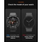 Samsung Galaxy Watch 8 Classic (46mm) Tok és Szíj - Spigen Rugged Armor Pro - Fekete