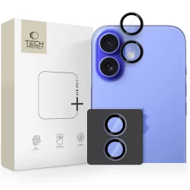 iPhone 17 Lencsevédő - Tech-Protect Camring Fit+ - Fekete