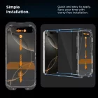 iPhone 17 Kijelzővédő Üvegfólia - Tech-Protect Quick Set+ Fekete x 2 db