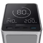 Cuktech Power Bank 40000mAh 300W - 2x USB-C + 2x USB-A + Wireless Töltés - Fekete
