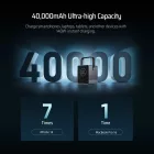 Cuktech Power Bank 40000mAh 300W - 2x USB-C + 2x USB-A + Wireless Töltés - Fekete