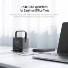 Cuktech Power Bank 40000mAh 300W - 2x USB-C + 2x USB-A + Wireless Töltés - Fekete