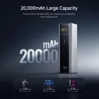 Cuktech 15 Ultra Power Bank 20000mAh 210W - 2xC + 1xA - 3C CCC - Szürke