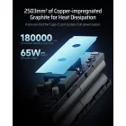 Cuktech Power Bank 20000mAh 85W - Szürke