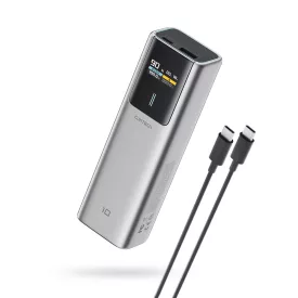 Cuktech Power Bank 10000mAh 150W - USB-C + USB-A - Szürke