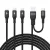 Dudao L3W USB-A/USB-C - Lightning/USB-C/MicroUSB Kábel - 1.2m 66W - Fekete