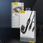 Dudao L3W USB-A/USB-C - Lightning/USB-C/MicroUSB Kábel - 1.2m 66W - Fekete
