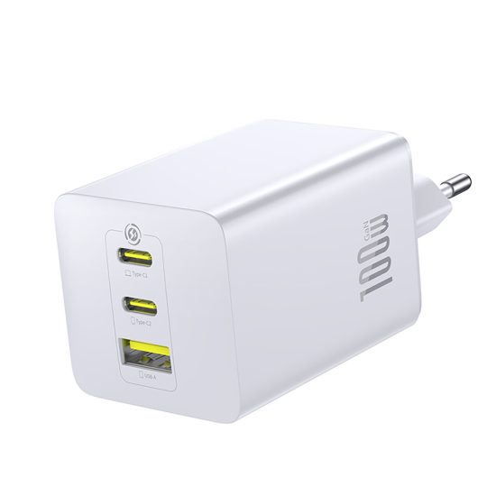 Baseus EnerFill FE11 Hálózati Töltő 100W - 2C+U - Fehér