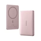 Baseus PicoGo AM41 Ultravékony MagSafe Power Bank - 5000mAh 20W + USB-C Kábel - Pink