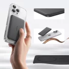Baseus PicoGo AM41 Ultravékony MagSafe Power Bank - 5000mAh 20W + USB-C Kábel - Fekete