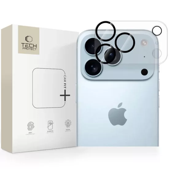 iPhone 17 Pro Max Kameravédő - Tech-Protect Cam Fit+