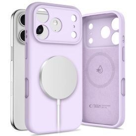 iPhone 17 Pro Tok - Tech-Protect Silicone MagSafe - Lila iPhone 17 Pro Tok - Tech-Protect Silicone MagSafe - Lila